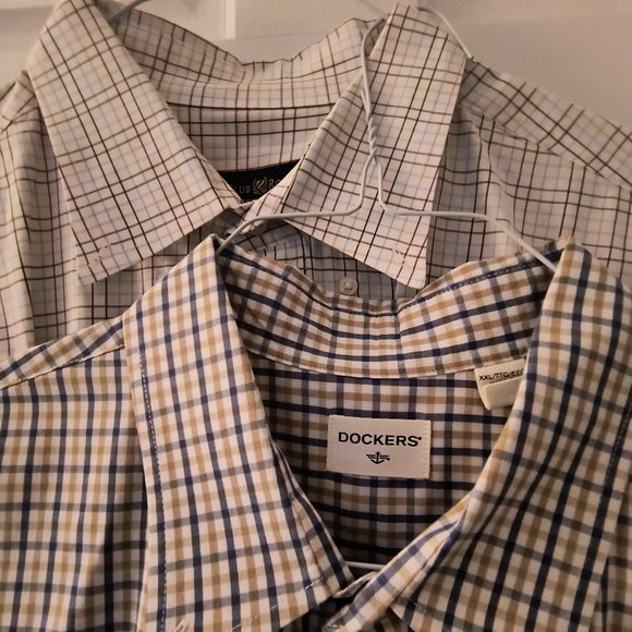 Dockers/Club Room Men's Shirts - Checked - (2-shirts) - Picture 2 of 9
